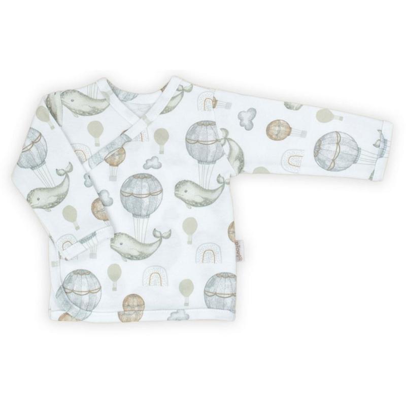 Dojčenská bavlněná košilka Nicol Miki 56 (0-3m)