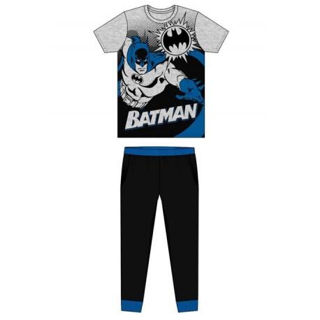 TDP Textiles Pánske bavlnené pyžamo BATMAN Grey - L (large)