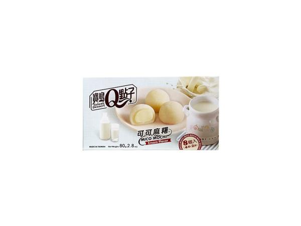 Q Brand Mochi Rýžové Koláčky Milk Cream Flavor 80g TWN