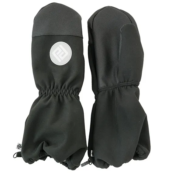Detské softshellové rukavice na palec, Pidilidi, PD1128-10, čierna, veľ. 8 rokov