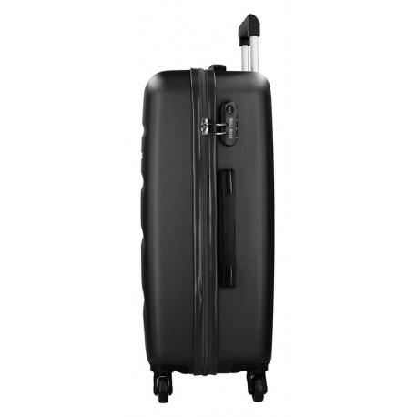 JOUMMA BAGS Sada ABS cestovných kufrov ROLL ROAD FLEX Black / Čierne, 55-65-75cm, 5849460