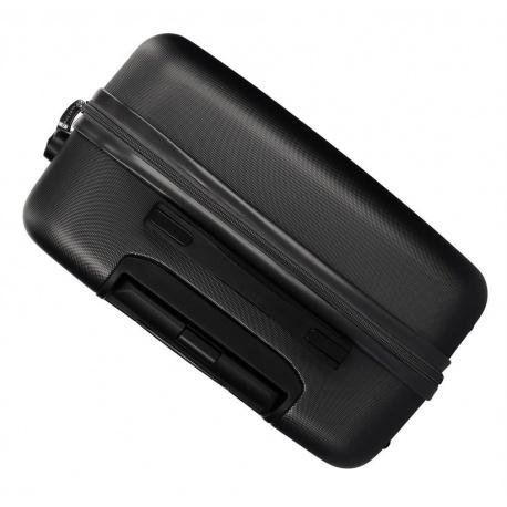 JOUMMA BAGS Sada ABS cestovných kufrov ROLL ROAD FLEX Black / Čierne, 55-65-75cm, 5849460