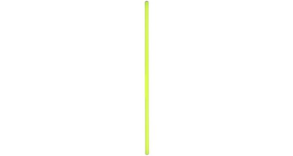 Merco P5 plastová tyč 80 cm, žltá neón
