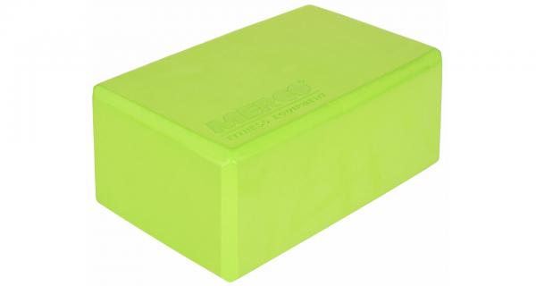 Merco Yoga Block kocka na jógu limetková 10 cm