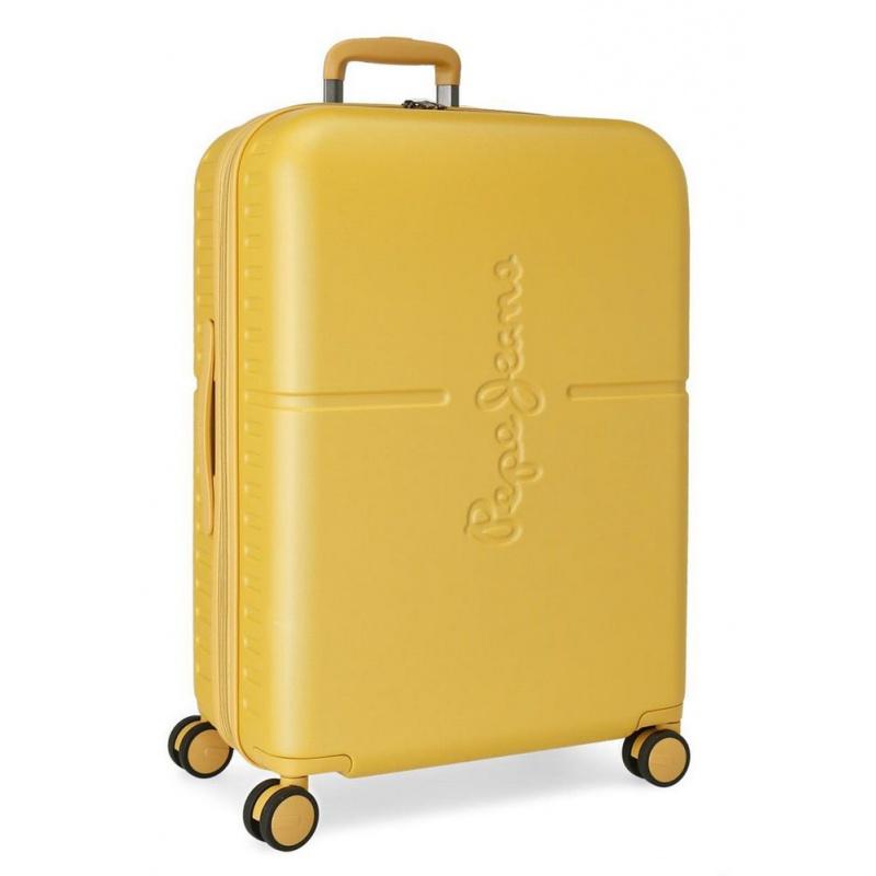 ABS Cestovný kufor PEPE JEANS HIGHLIGHT Ochre, 70x48x28cm, 79L, 7689223 (medium)
