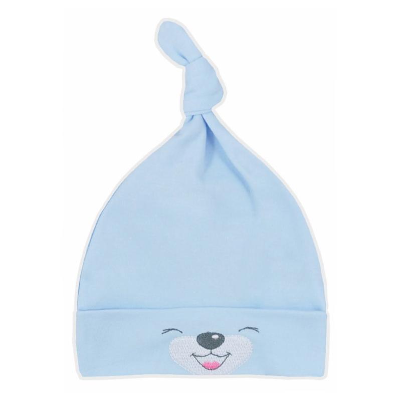 Bavlnená dojčenská čiapočka Bobas Fashion Lucky modrá 62 (3-6m)